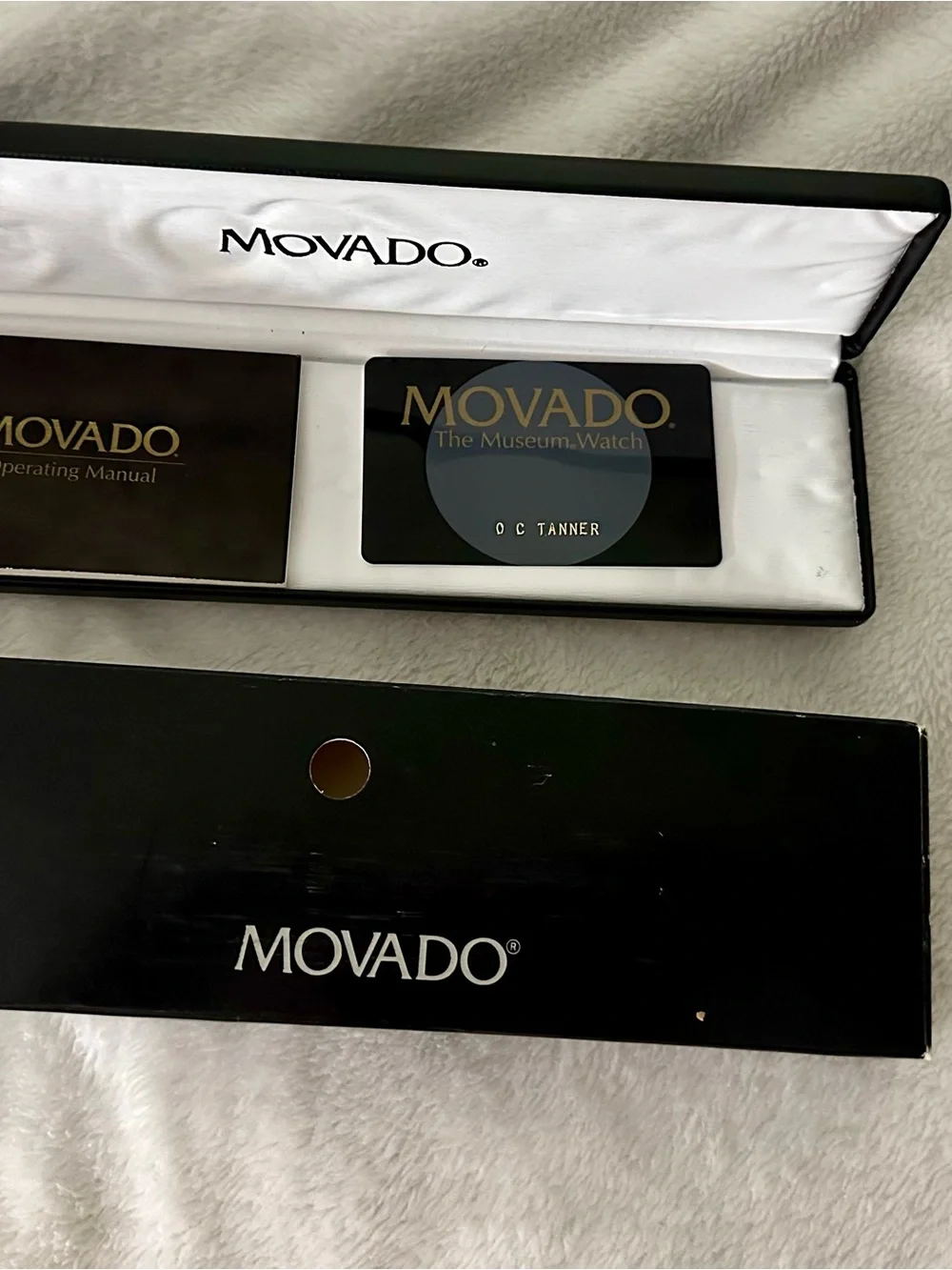 New Old Stock from 1997 w 10k Gold and Stainless Steel Case Museum MOVADO Watch - Picture 8 of 15